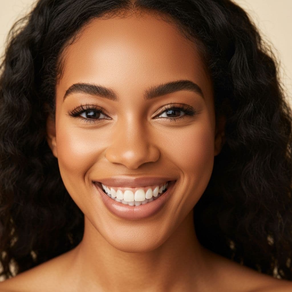 Happy patient with beautiful smile